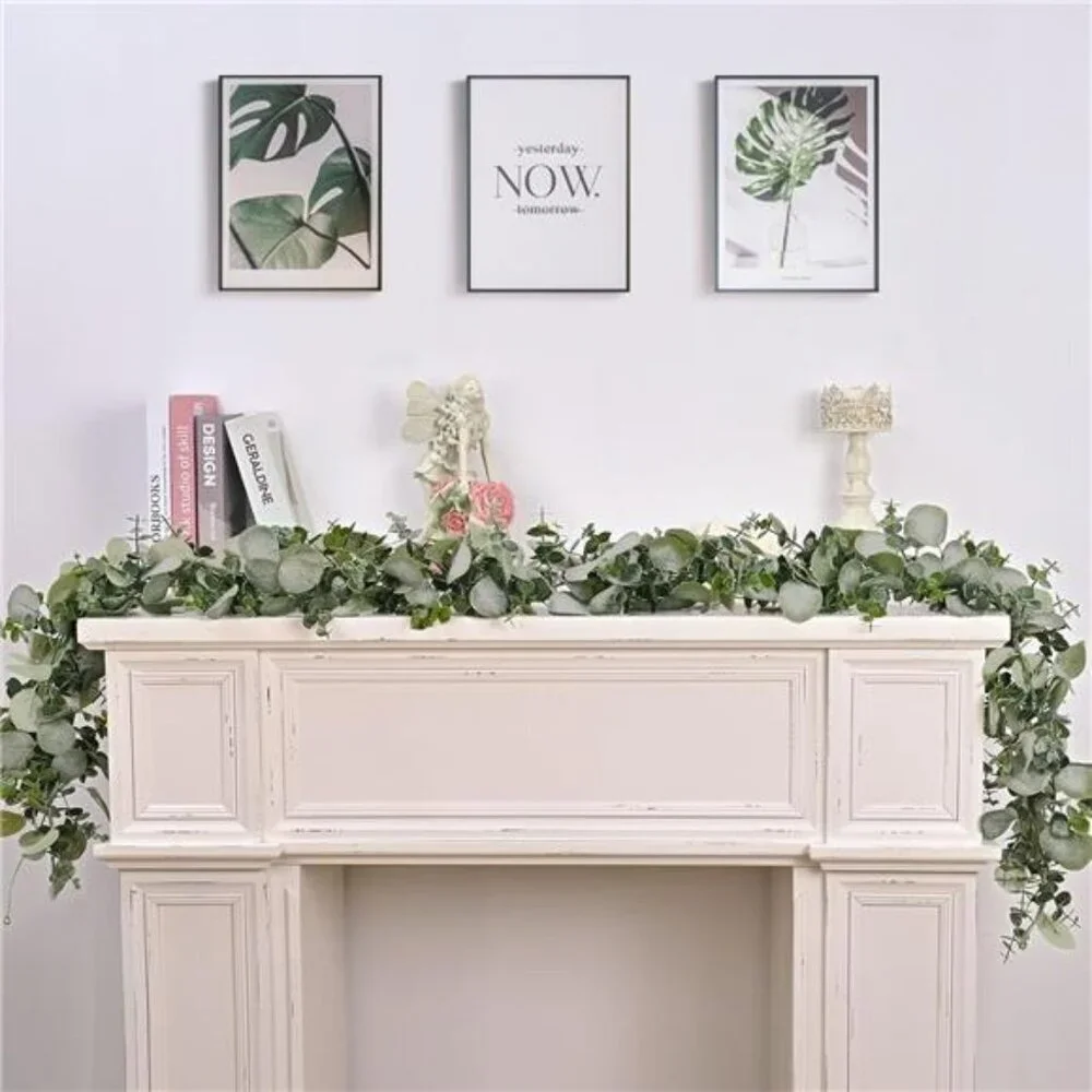 Artificial Eucalyptus Garland 6FT Faux Greenery Vine Wedding Arch Decor Set